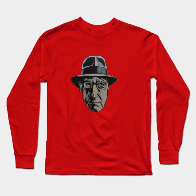 William S.Burroughs (2nd version) Long Sleeve T-Shirt by AndersHoberg